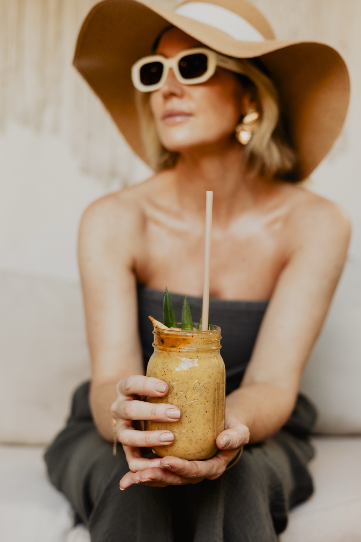 Healthy smoothie at Amansala