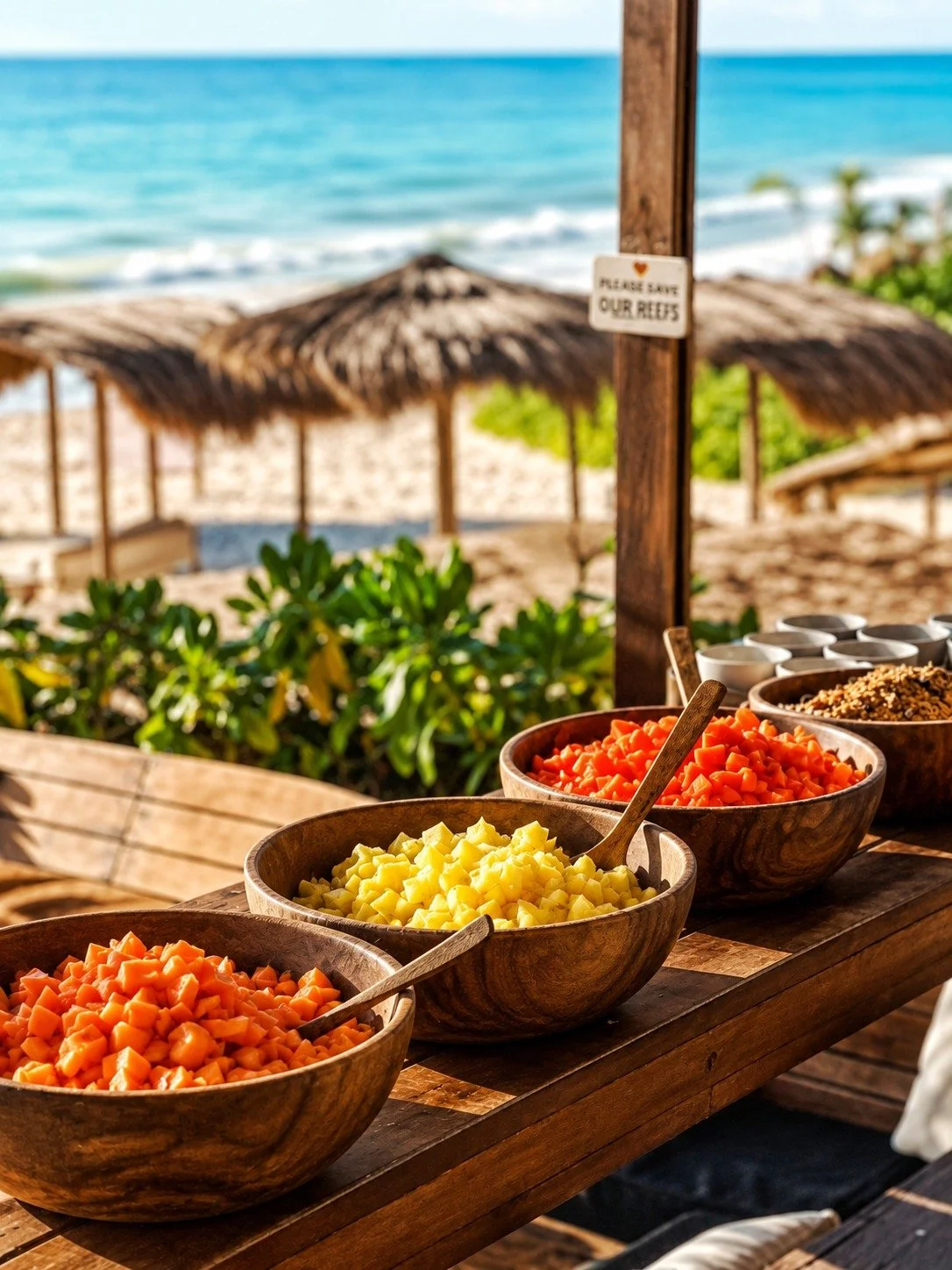 Fresh, nourishing food served at Amansala, Tulum, Mexico