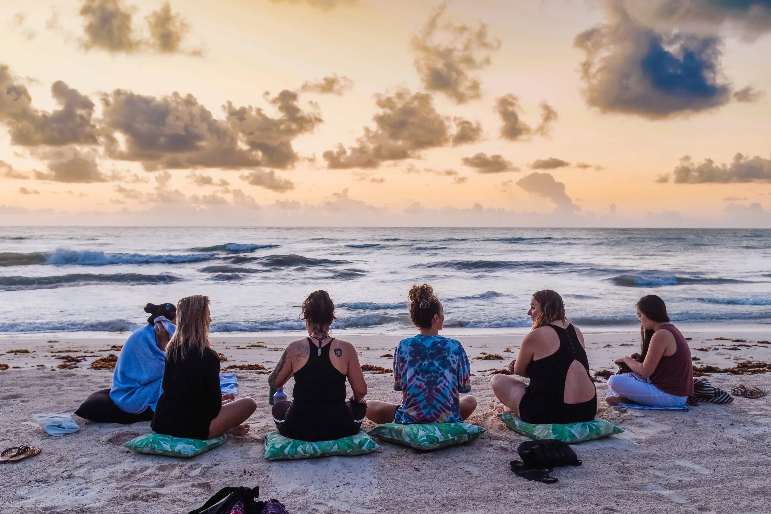 Amansala's Holistic Wellness Experience — sunrise meditation on the beach