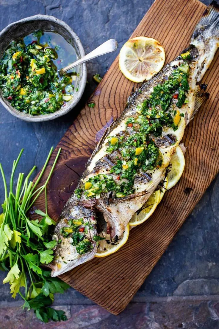 Grilled whole branzino Tulum Mexico