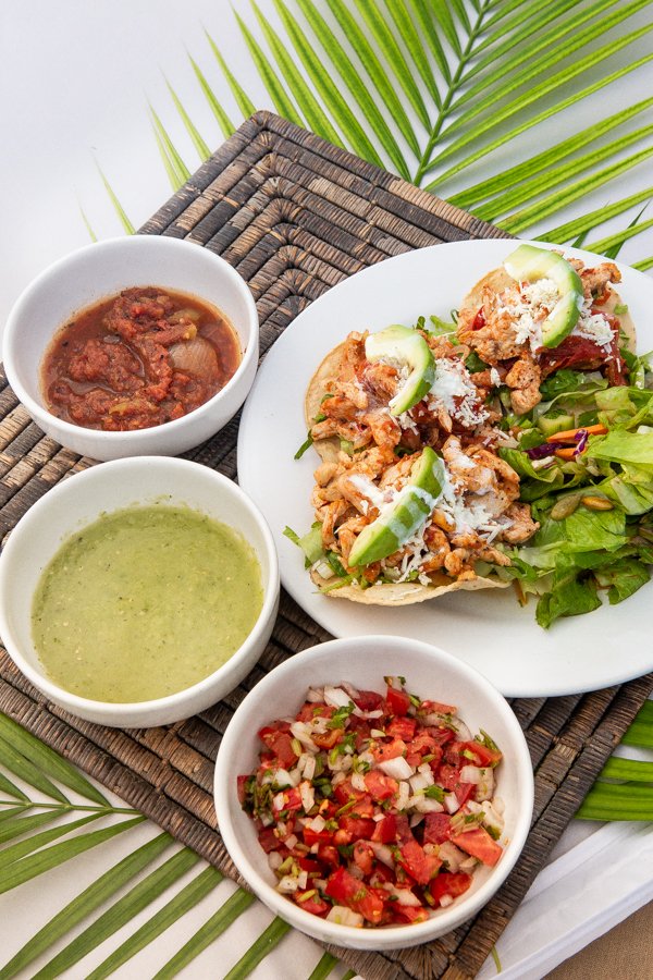 Chicken tacos at Amansala