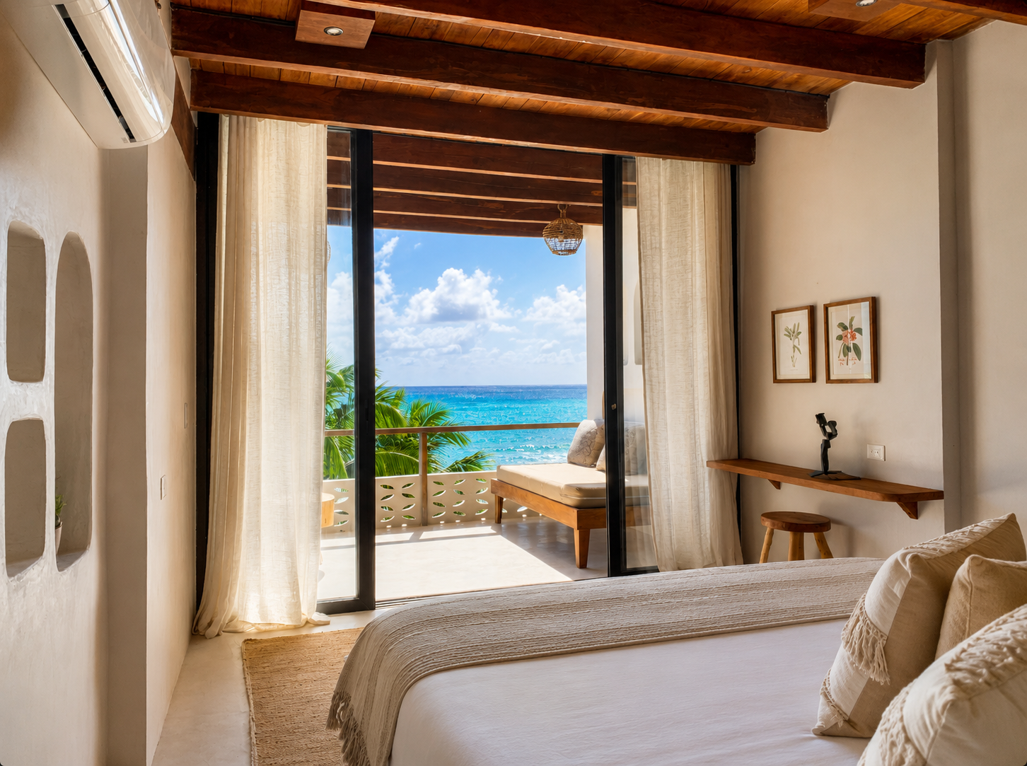 Beachfront King room at Amansala