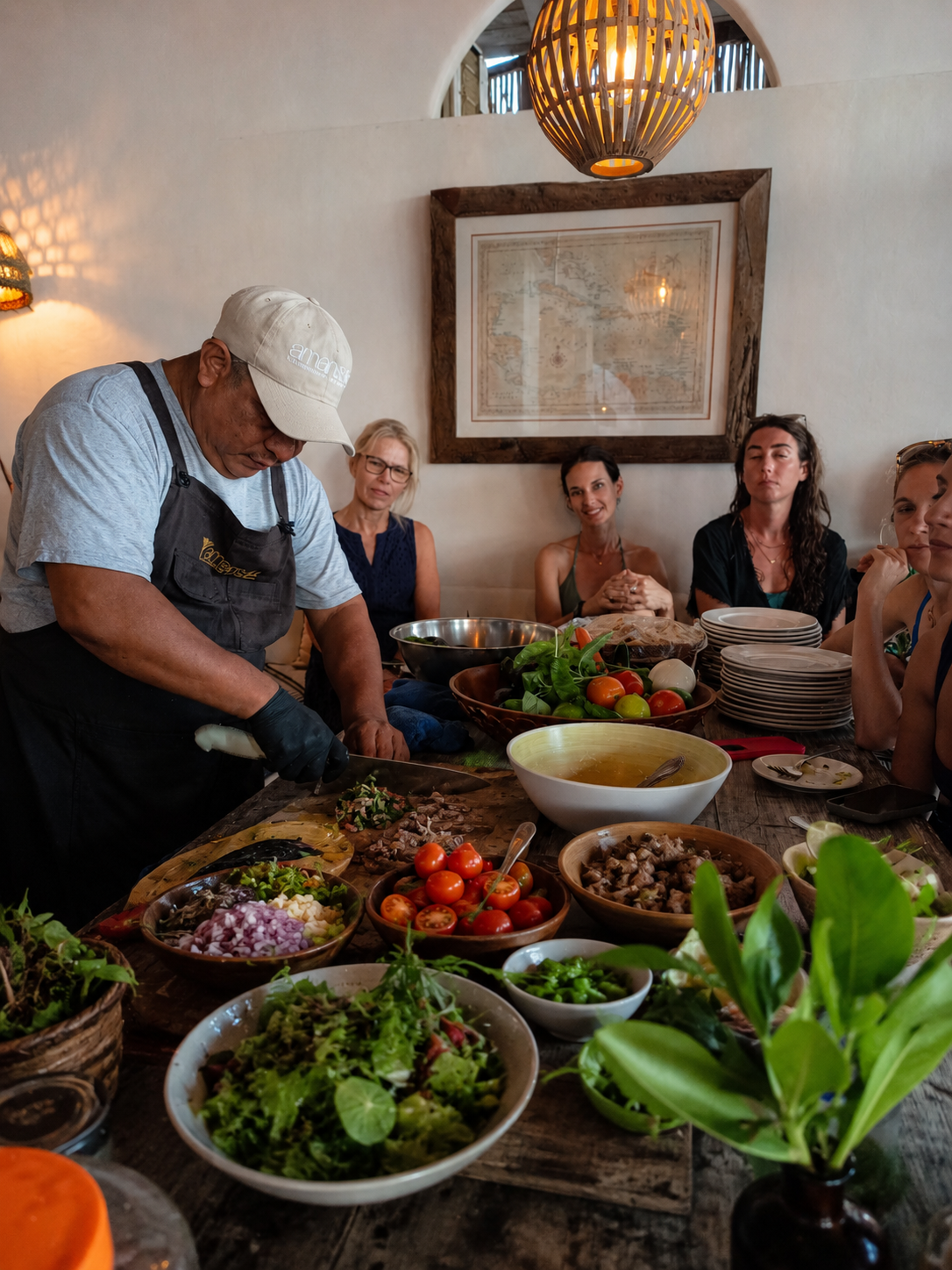 Retreat healthy cooking class